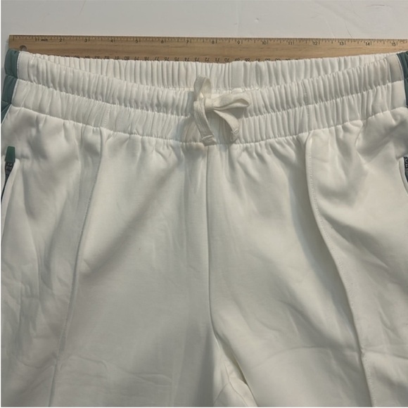 FP Movement Large Sweatpants Right On Track Pants white green stripe pockets - Picture 9 of 12
